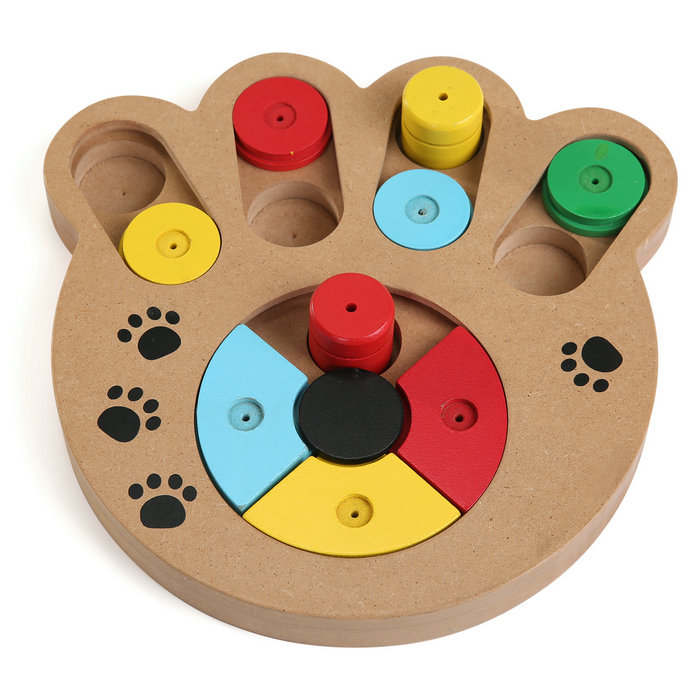 Paw shaped dog IQ training toy
